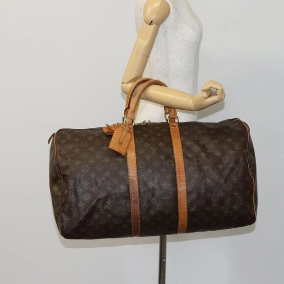 LOUIS VUITTON Monogram Keepall 55 Boston Bag - Picture 14 of 16